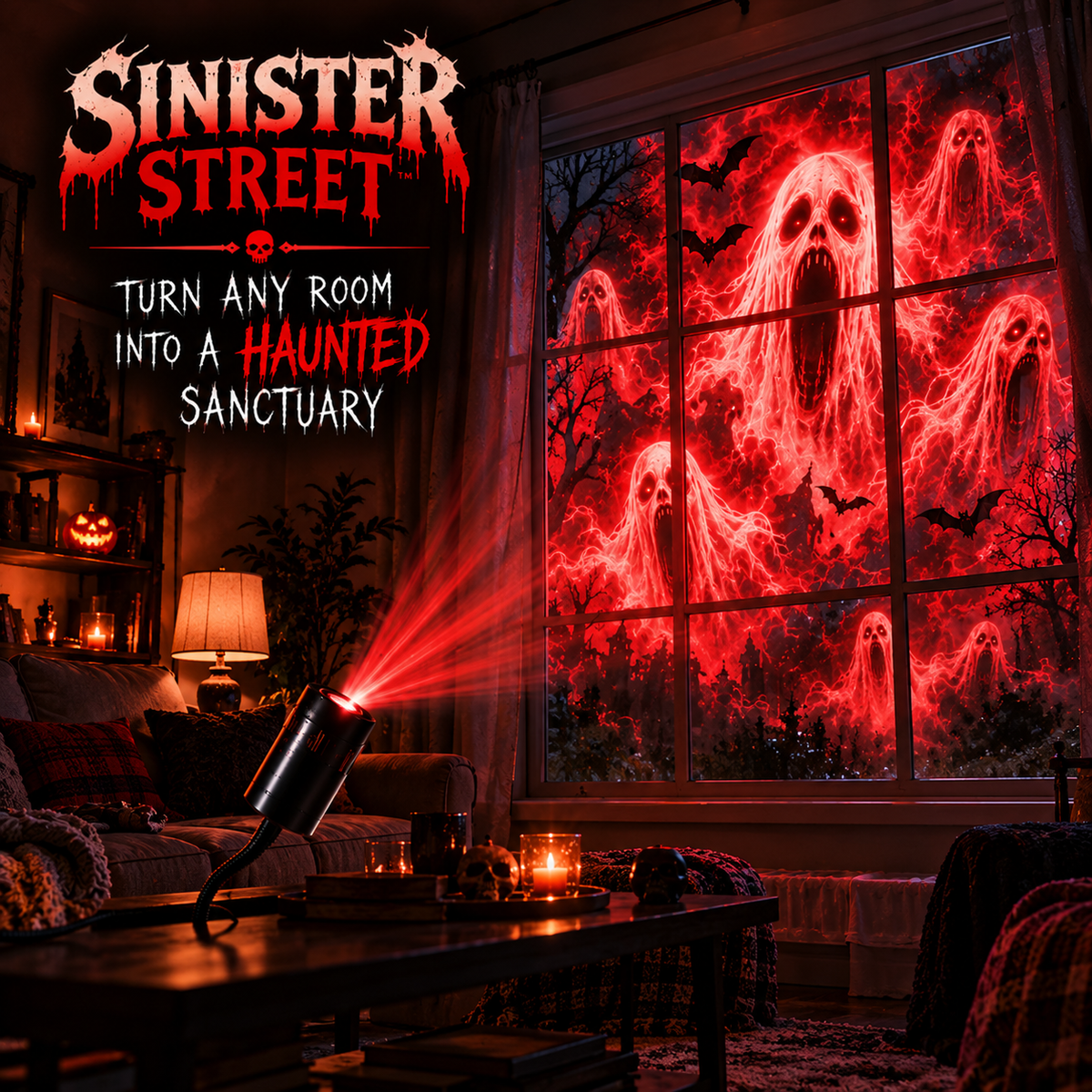 Sinister Street USB Window Projector